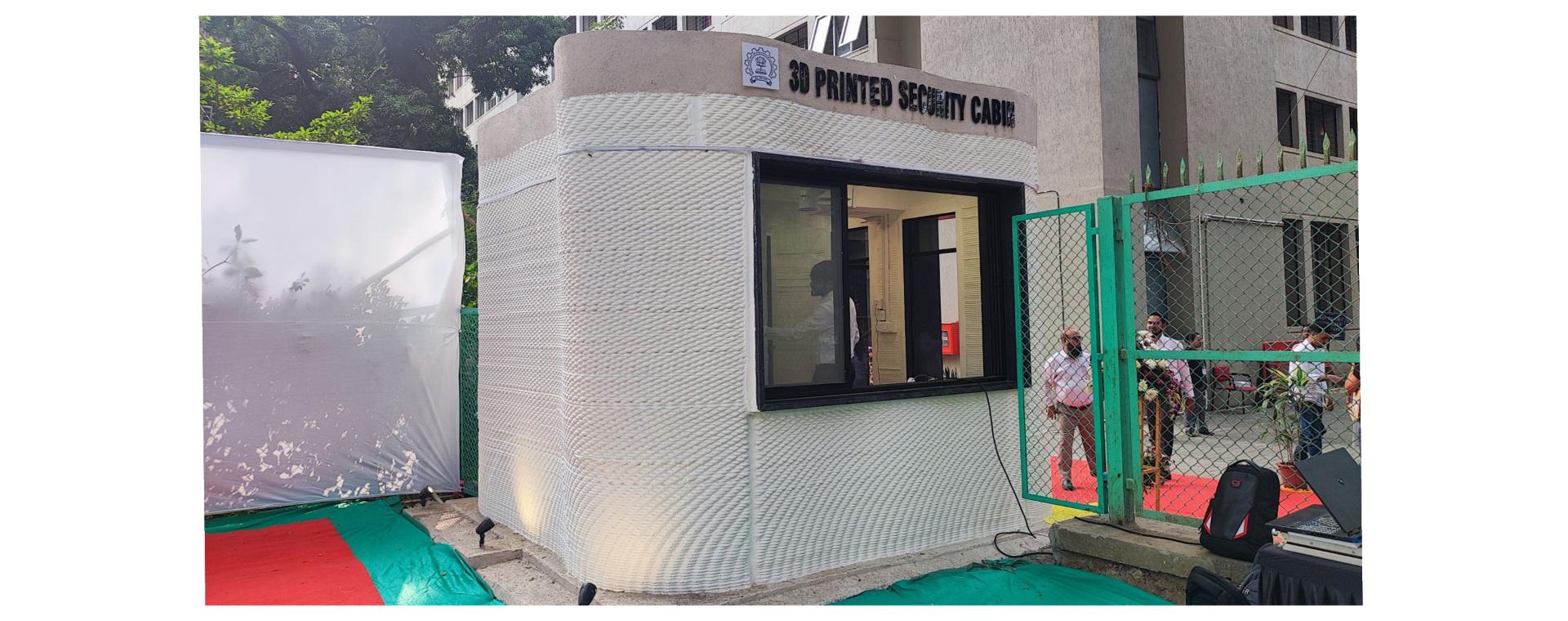 IIT Bombay Inaugurates 3D-Printed Security Cabin on Campus