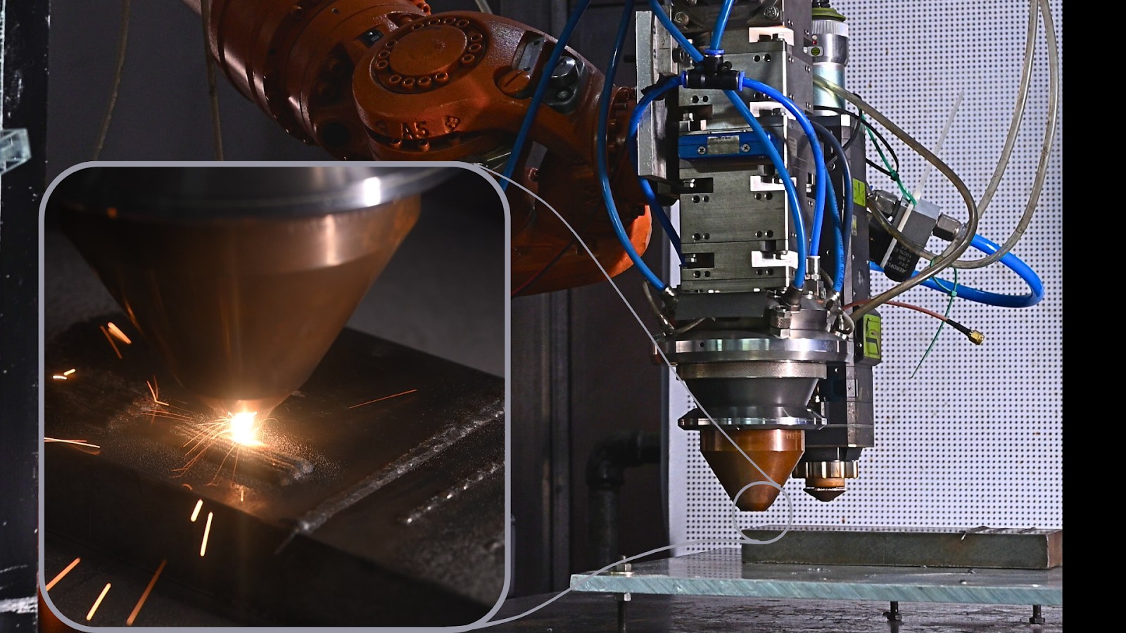 Laser Additive Manufacturing at Machine Tools Lab, IIT Bombay. Image Credit : Aaditya Puranik