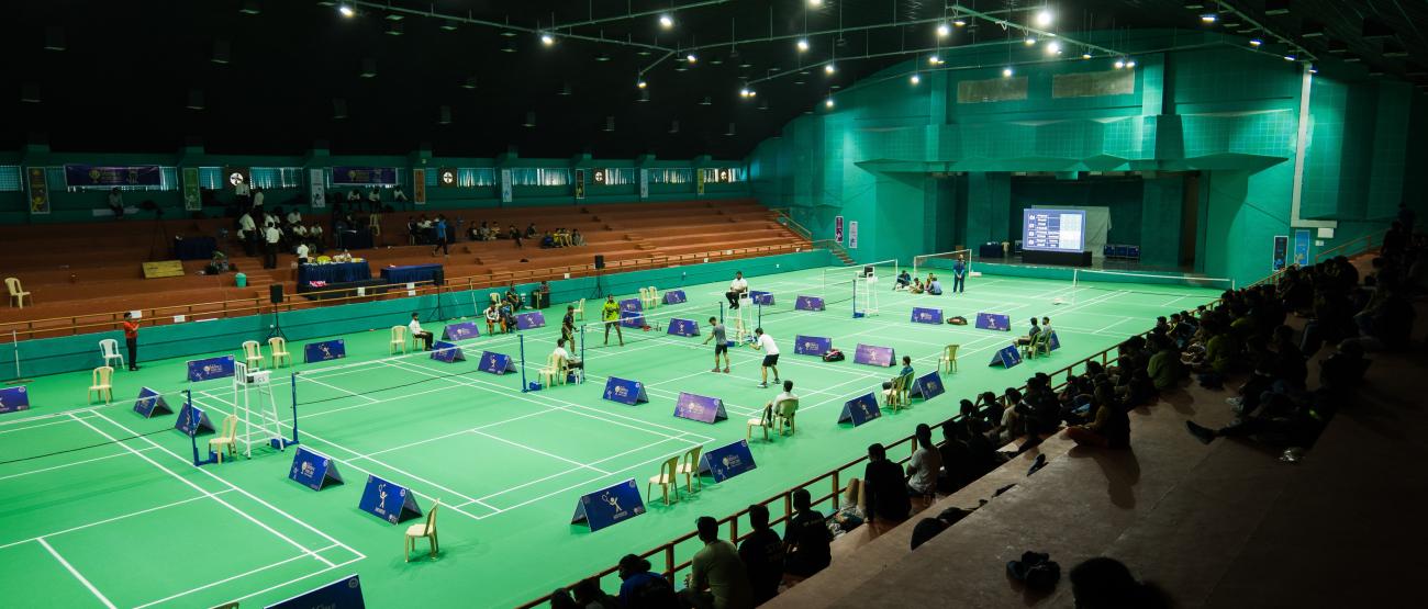 Indoor Badminton court