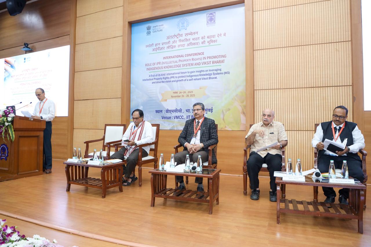 IIT Bombay Hosts a three-day International Conference on “Role of IPR in Promoting Indigenous Knowledge System (IKS) and Viksit Bharat”