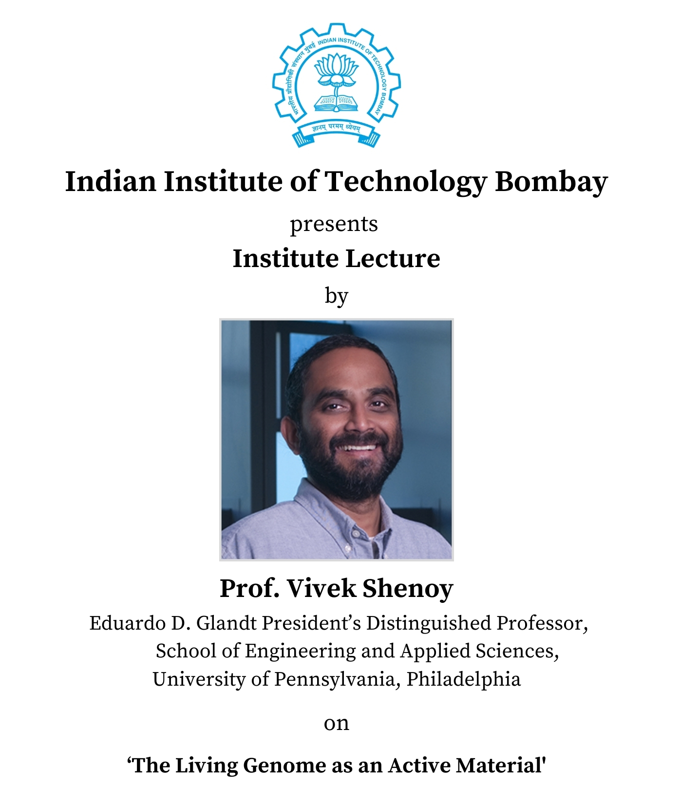 Prof Vivek Shenoy
