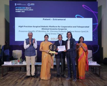 IIT Bombay Receives ICMR Innovation Excellence Recognition – Gold for Surgical Robotics Patent
