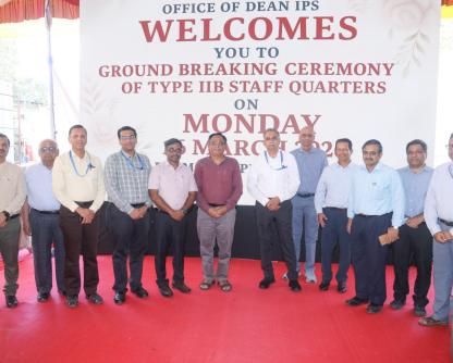 Ground-Breaking Ceremony of the Staff Residential Building