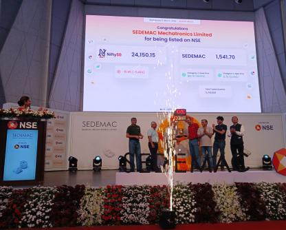 SEDEMAC Mechatronics Pvt. Ltd., the first-of-its-kind faculty-led deep-tech startup in India achieves IPO milestone