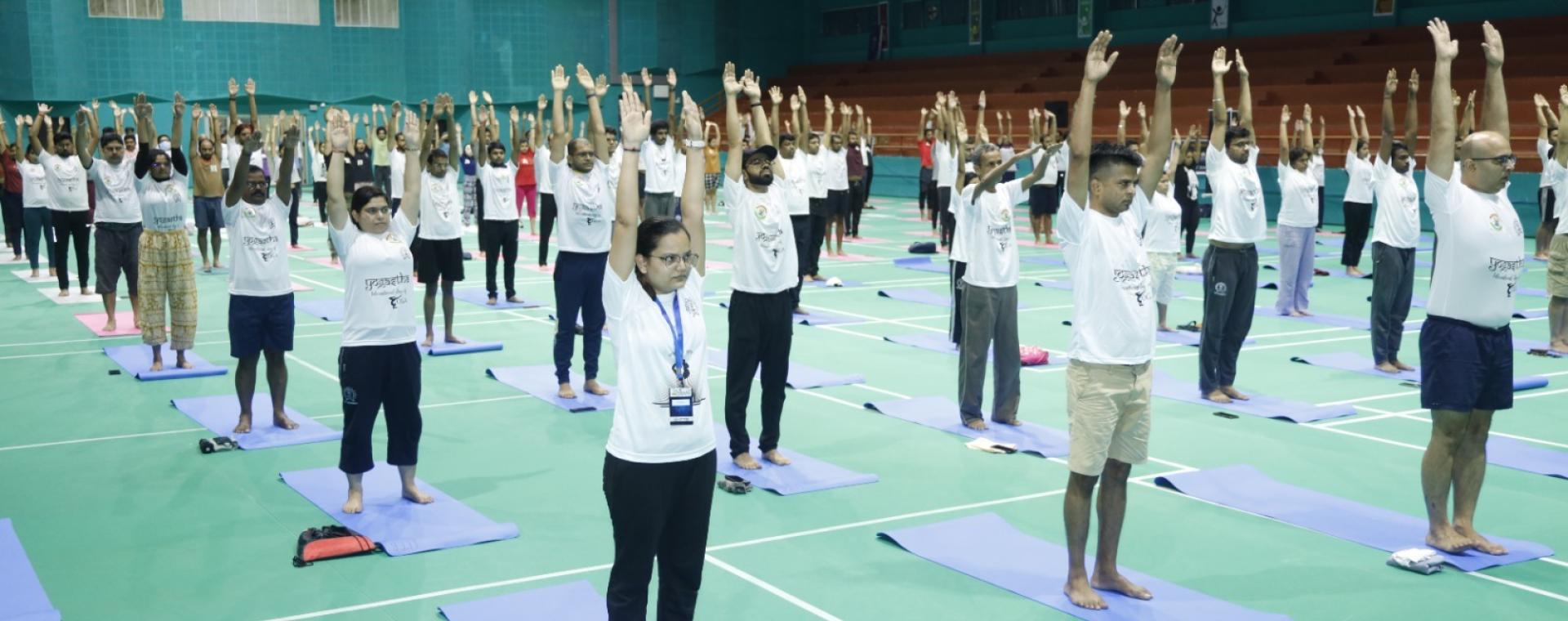 10th International Day of Yoga, IIT Bombay,IDY, Prof. Shireesh Kedare, Surya Namaskar,Yoga,Yogastha, Prof. K. Satya Lakshmi