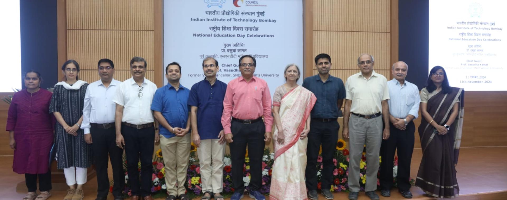 Awardees of Industrial Research Consultancy Centre (IRCC) Research Excellence Awards - 2023 along with Chief Guest and IIT Bombay Director