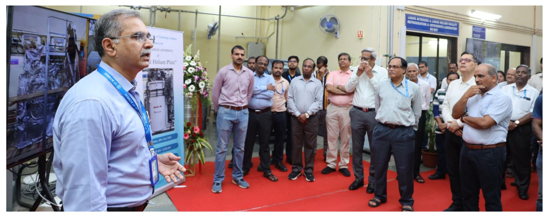 Liquid Helium Plant Inaugurated at IIT Bombay
