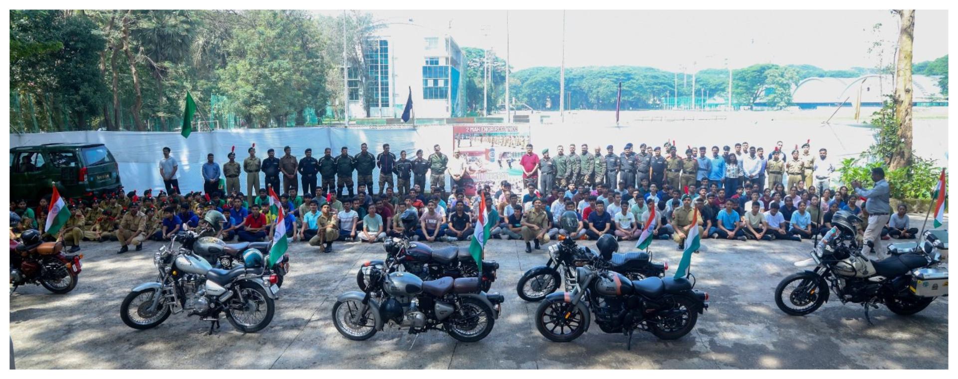 IIT Bombay Hosts Indian Army Motorcycle Expedition "Wheels of Valour"