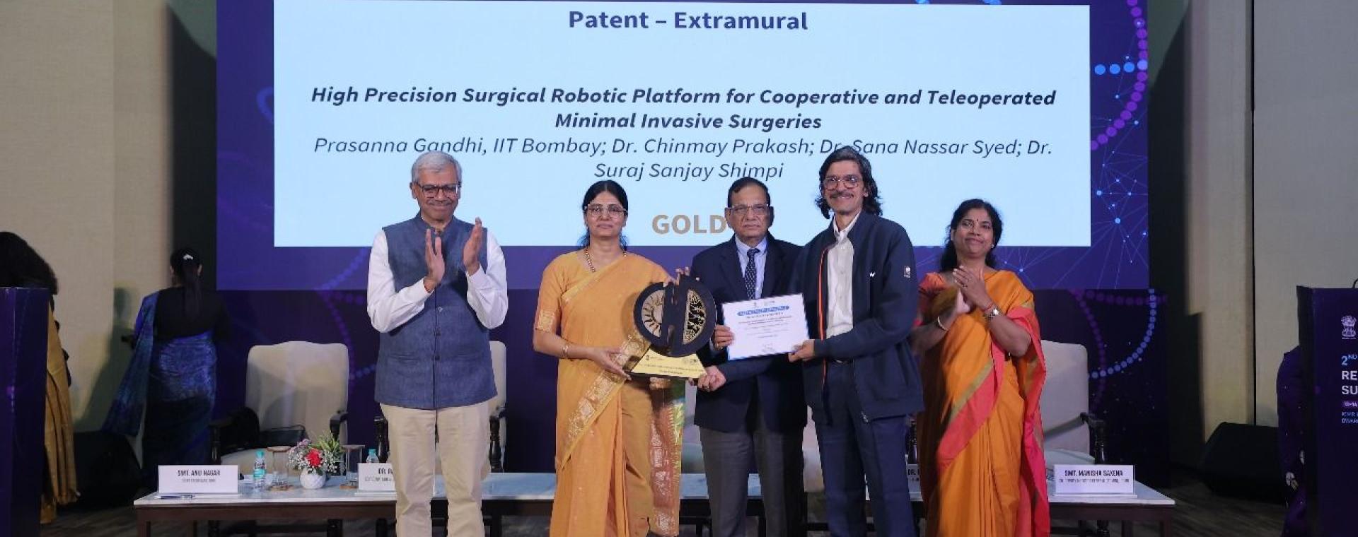 IIT Bombay Receives ICMR Innovation Excellence Recognition – Gold for Surgical Robotics Patent