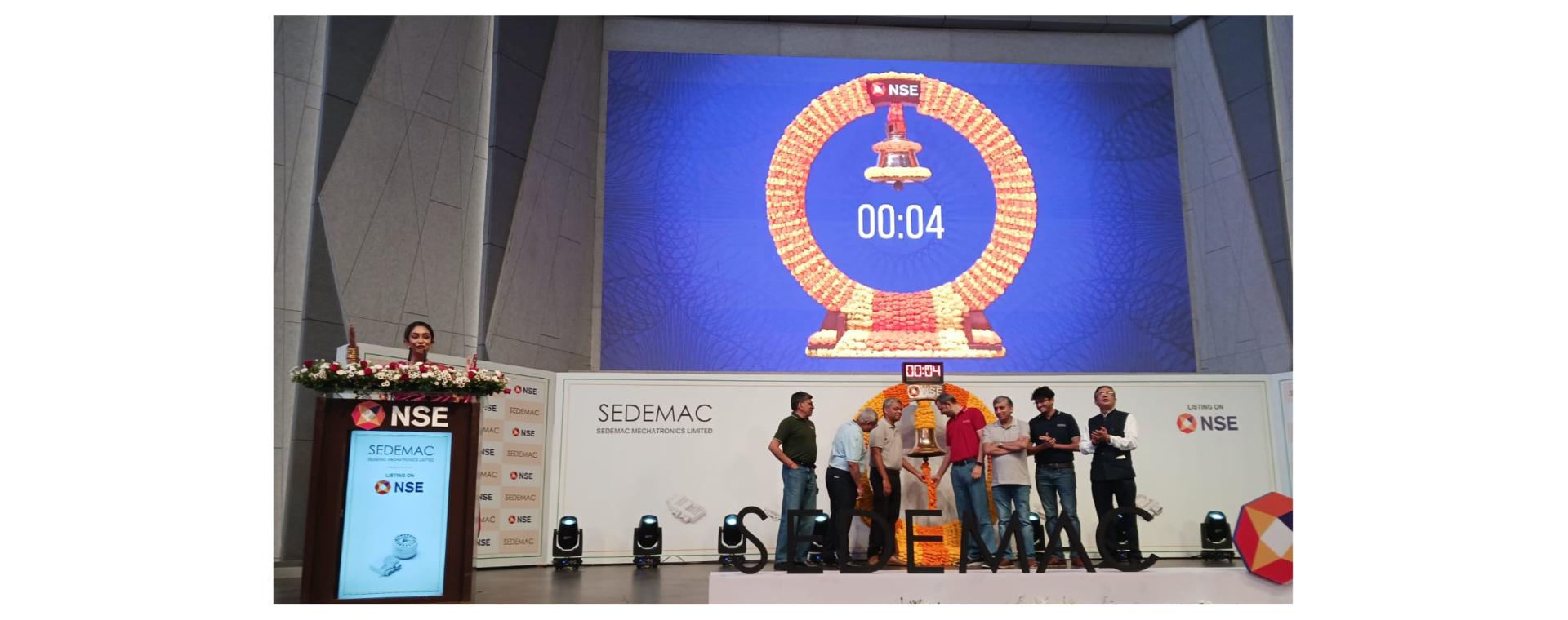 SEDEMAC Mechatronics Pvt. Ltd., the first-of-its-kind faculty-led deep-tech startup in India achieves IPO milestone