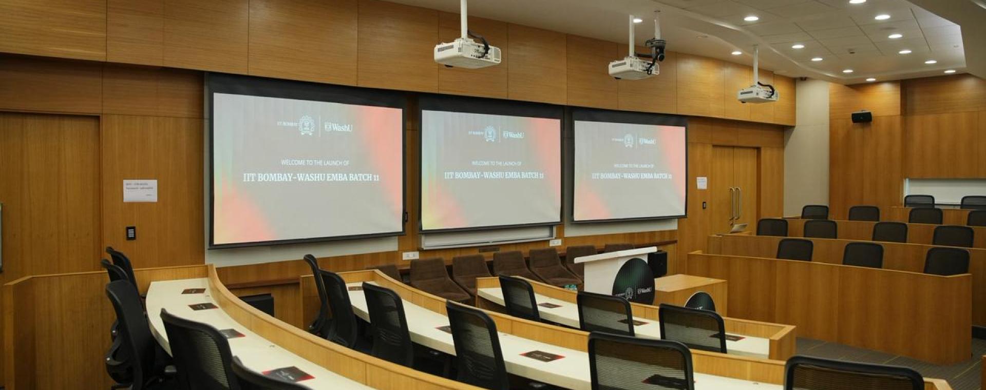 EMBA CLASSROOM FRONT VIEW