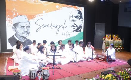 IITB held cultural programme Swaranjali on occasion Gandhi and Shastri jayanti