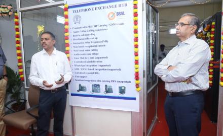 Inauguration of the new Telephone Exchange at IIT Bombay