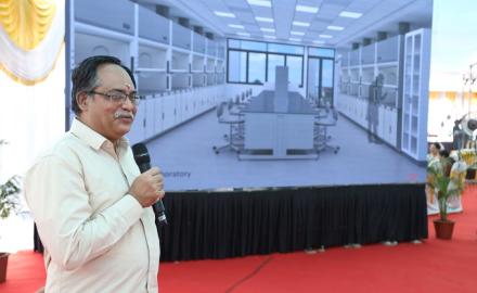 Groundbreaking ceremony of IIT Bombay Academic Science Block 1