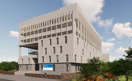 new and upcoming DSSE building at IIT Bombay campus