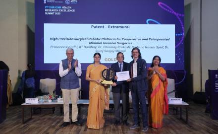 IIT Bombay Receives ICMR Innovation Excellence Recognition – Gold for Surgical Robotics Patent