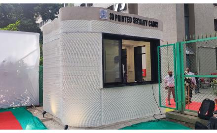 IIT Bombay Inaugurates 3D-Printed Security Cabin on Campus