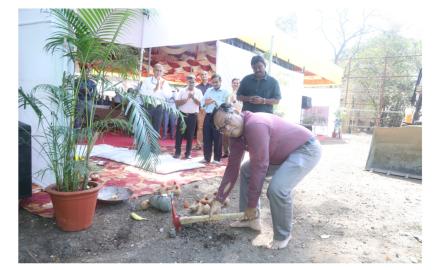 Ground-Breaking Ceremony of the Staff Residential Building