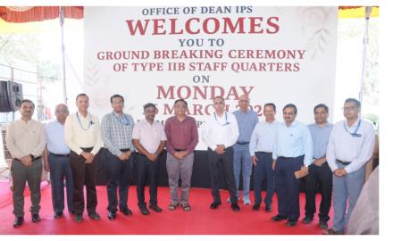 Ground-Breaking Ceremony of the Staff Residential Building