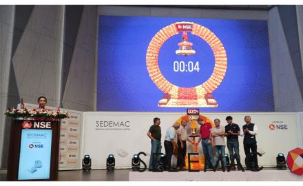 SEDEMAC Mechatronics Pvt. Ltd., the first-of-its-kind faculty-led deep-tech startup in India achieves IPO milestone